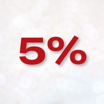 - 5%